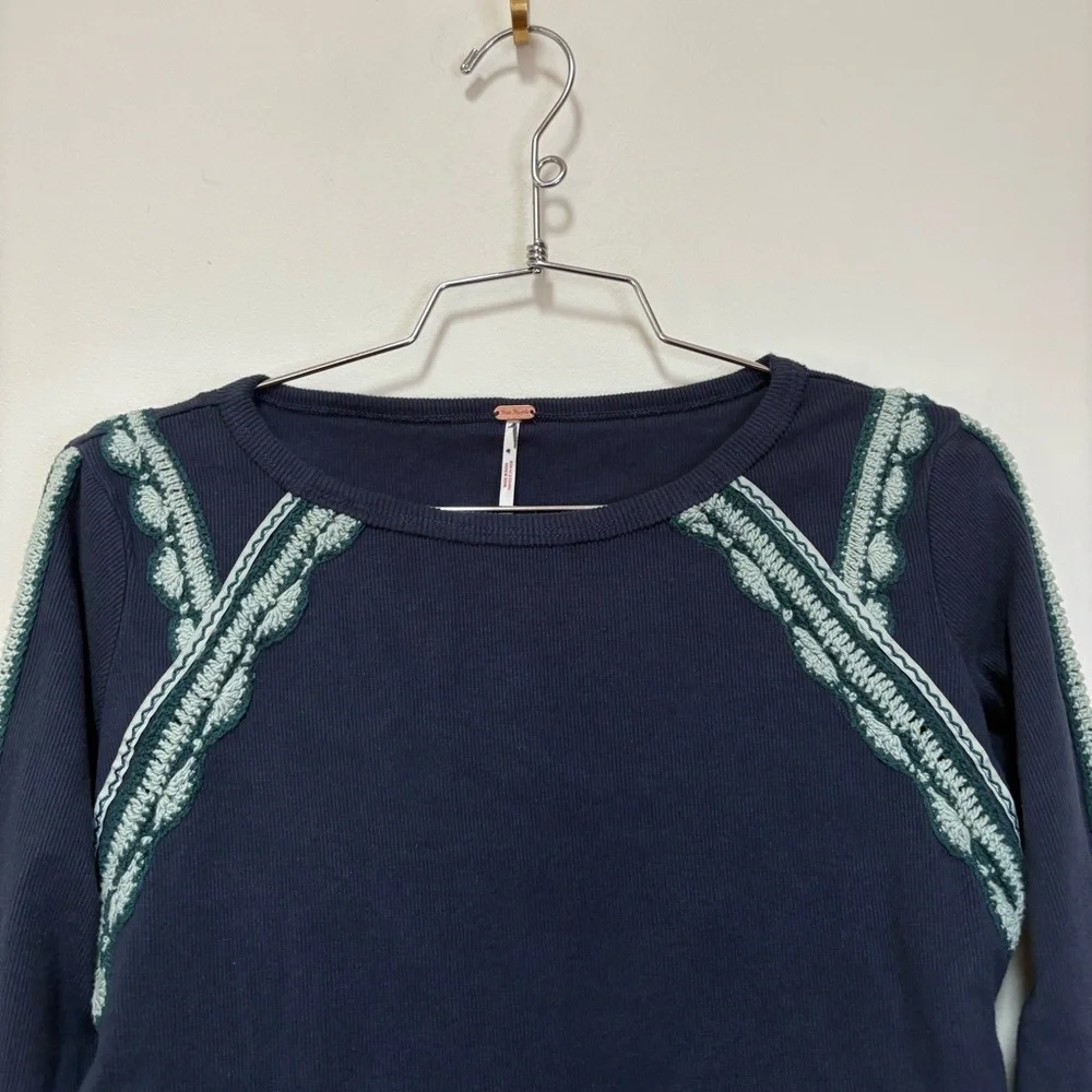 NWOT Free People Lost Love Long-Sleeve Top Size XS